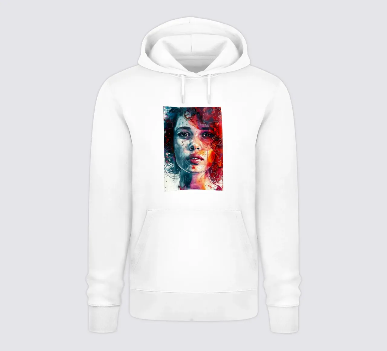 Portrait of Sofia hoodie by Justyna Jaszke JBJart