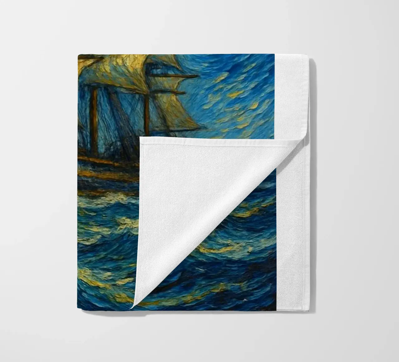 nave che naviga in una notte stellata telo mare da Piper Shop Oke