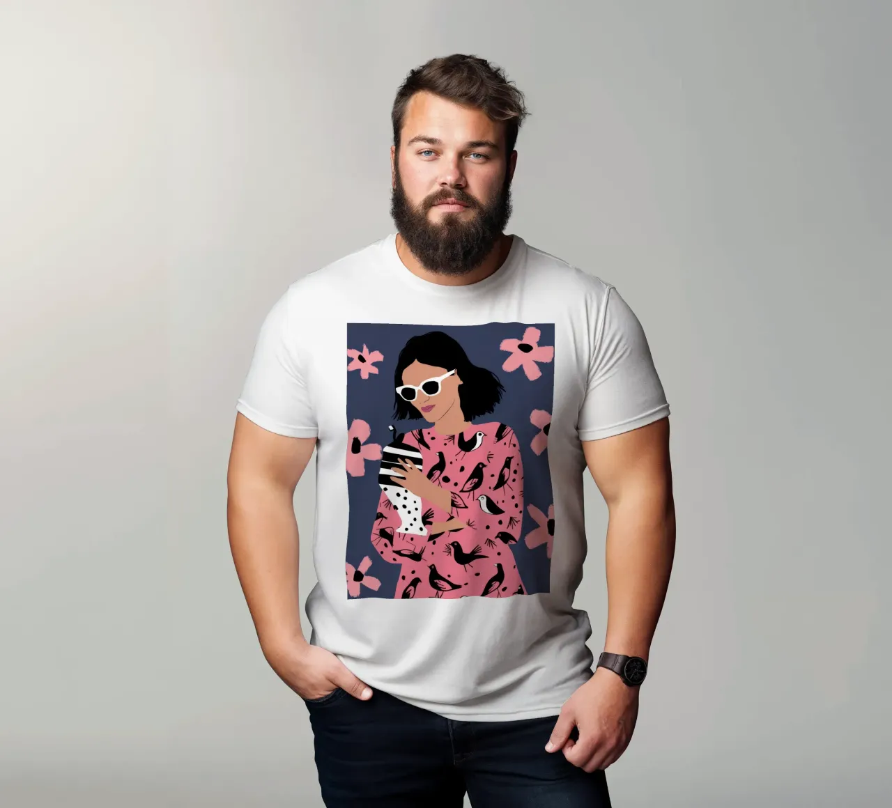 Camicetta maculata Phone t-shirt da Peak Delusion