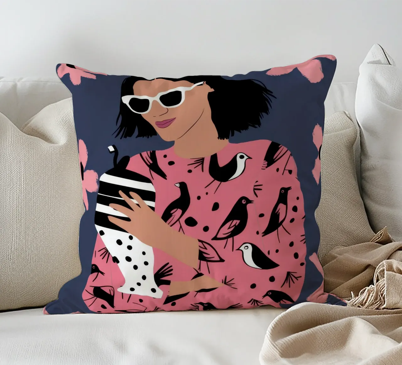 Camicetta maculata Phone cuscino da Peak Delusion