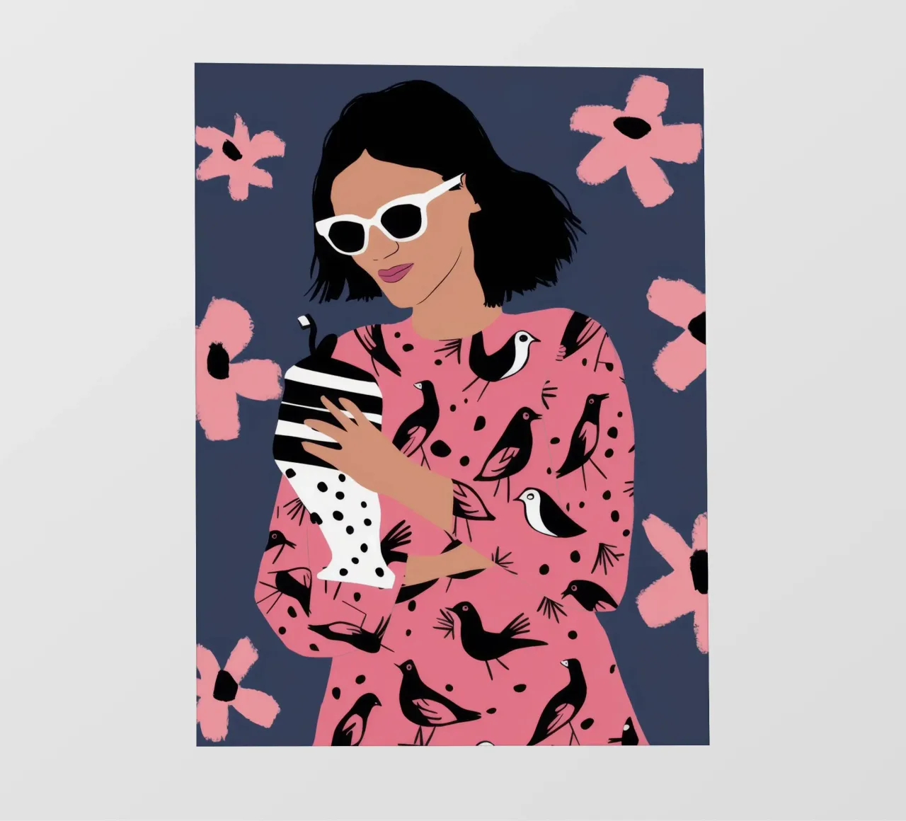 Camicetta maculata Phone telo in pvc da Peak Delusion