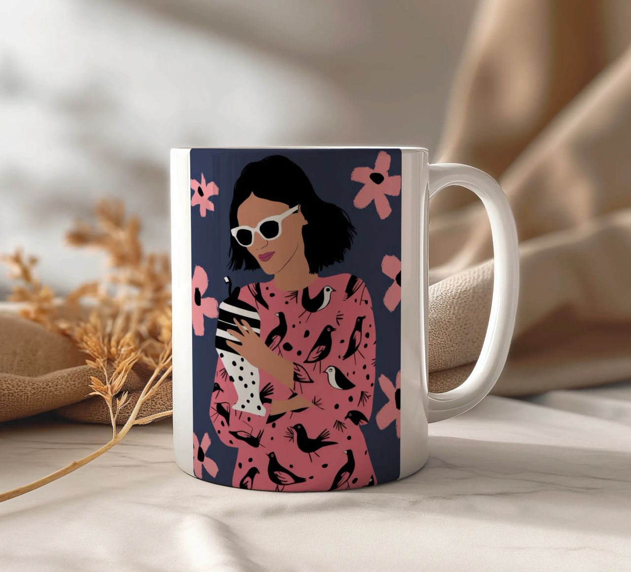 Camicetta maculata Phone tazza in ceramica da Peak Delusion