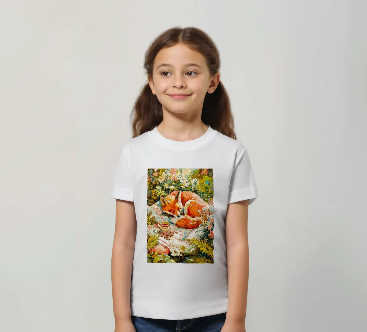 Fuchs Kinder T-Shirt von Justyna Jaszke JBJart