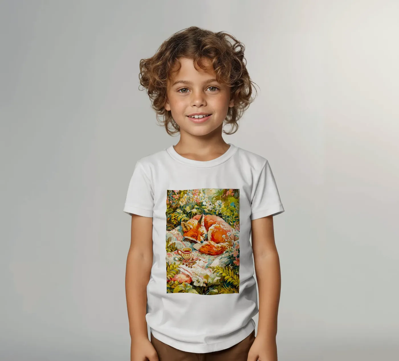 Fuchs Kinder T-Shirt von Justyna Jaszke JBJart
