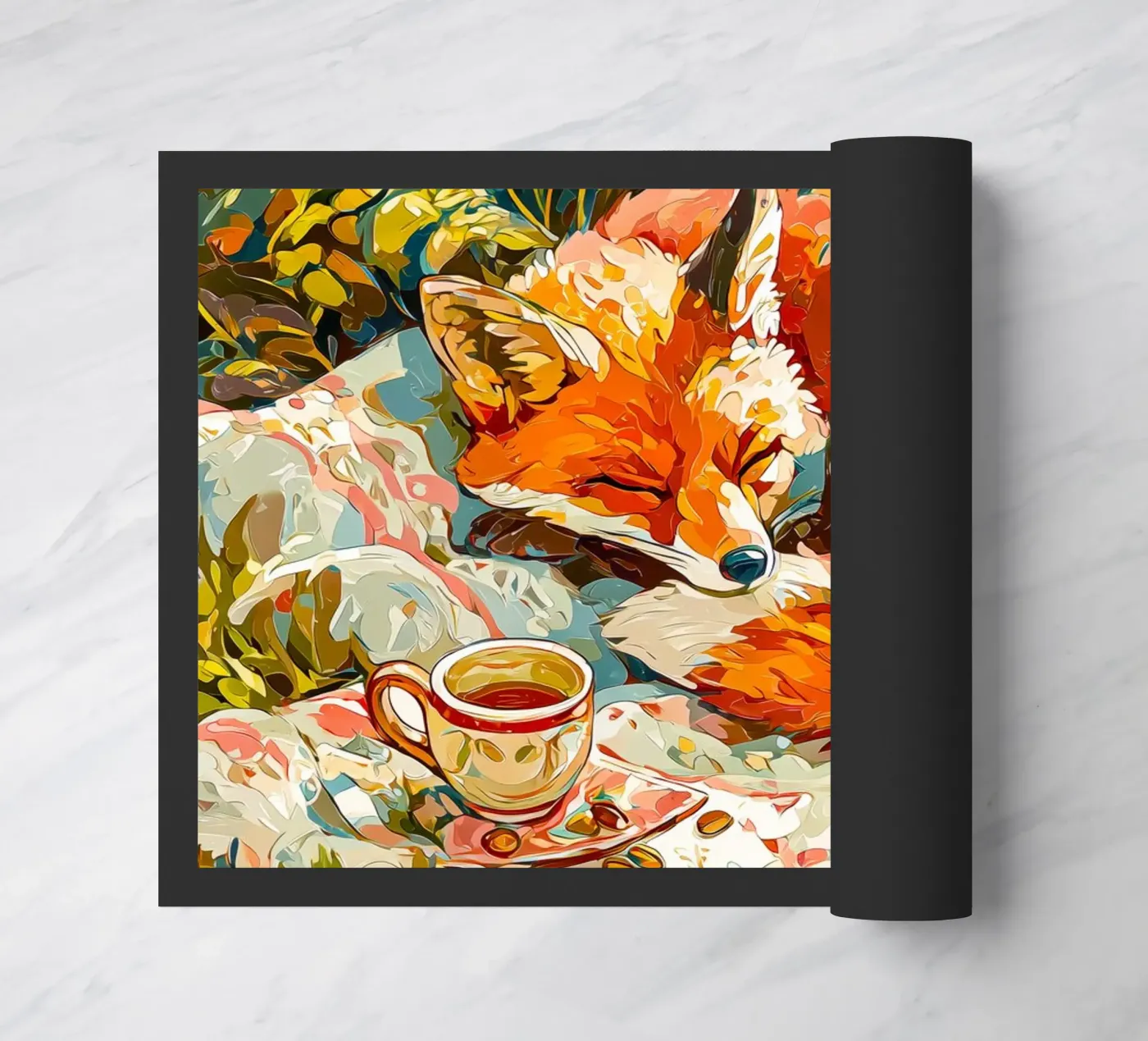 Fox doormat by Justyna Jaszke JBJart