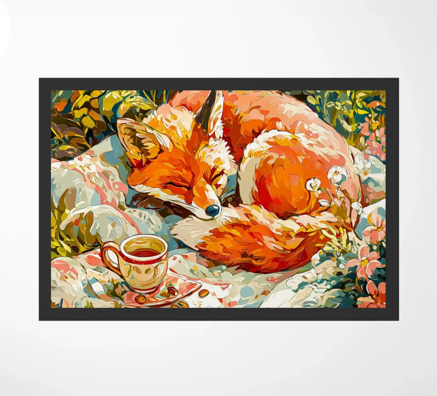 Fox doormat by Justyna Jaszke JBJart