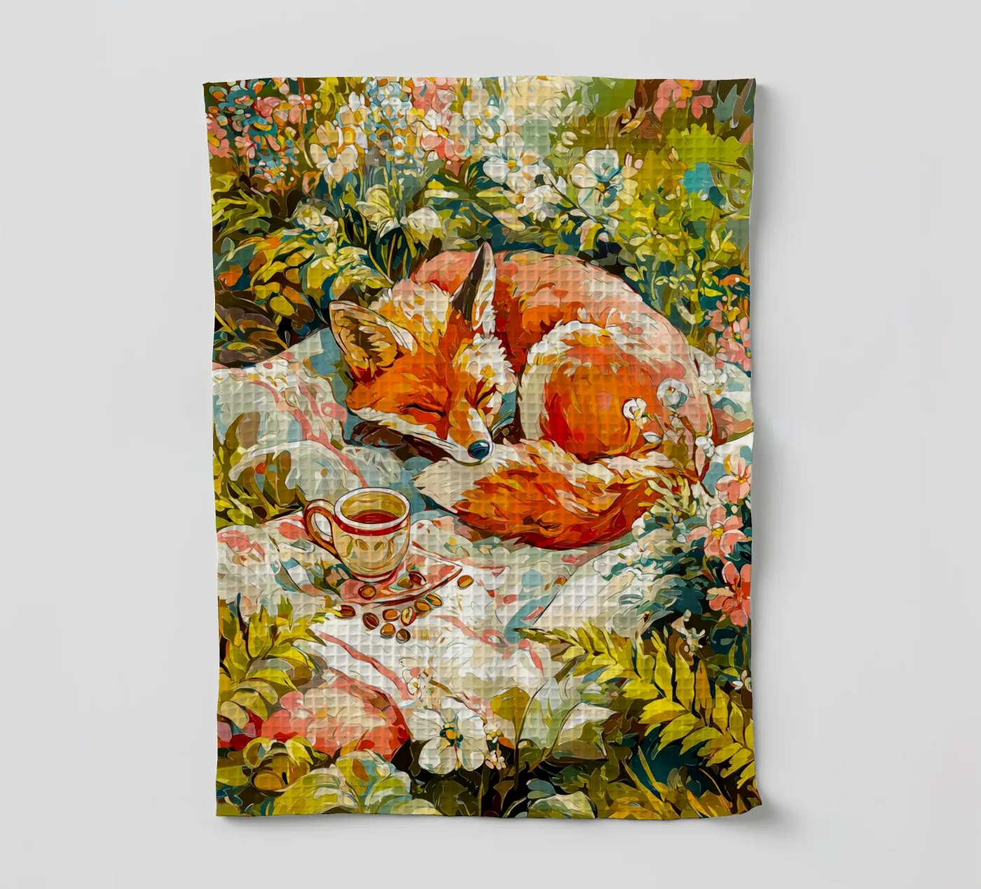 Fuchs Geschirrtuch von Justyna Jaszke JBJart