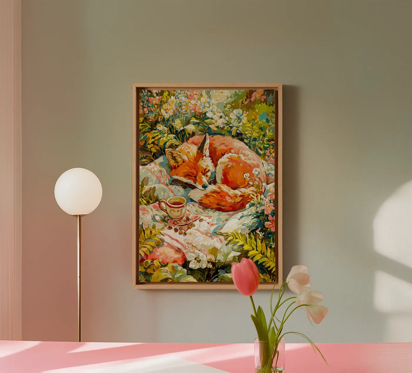 Fox canvas van Justyna Jaszke JBJart