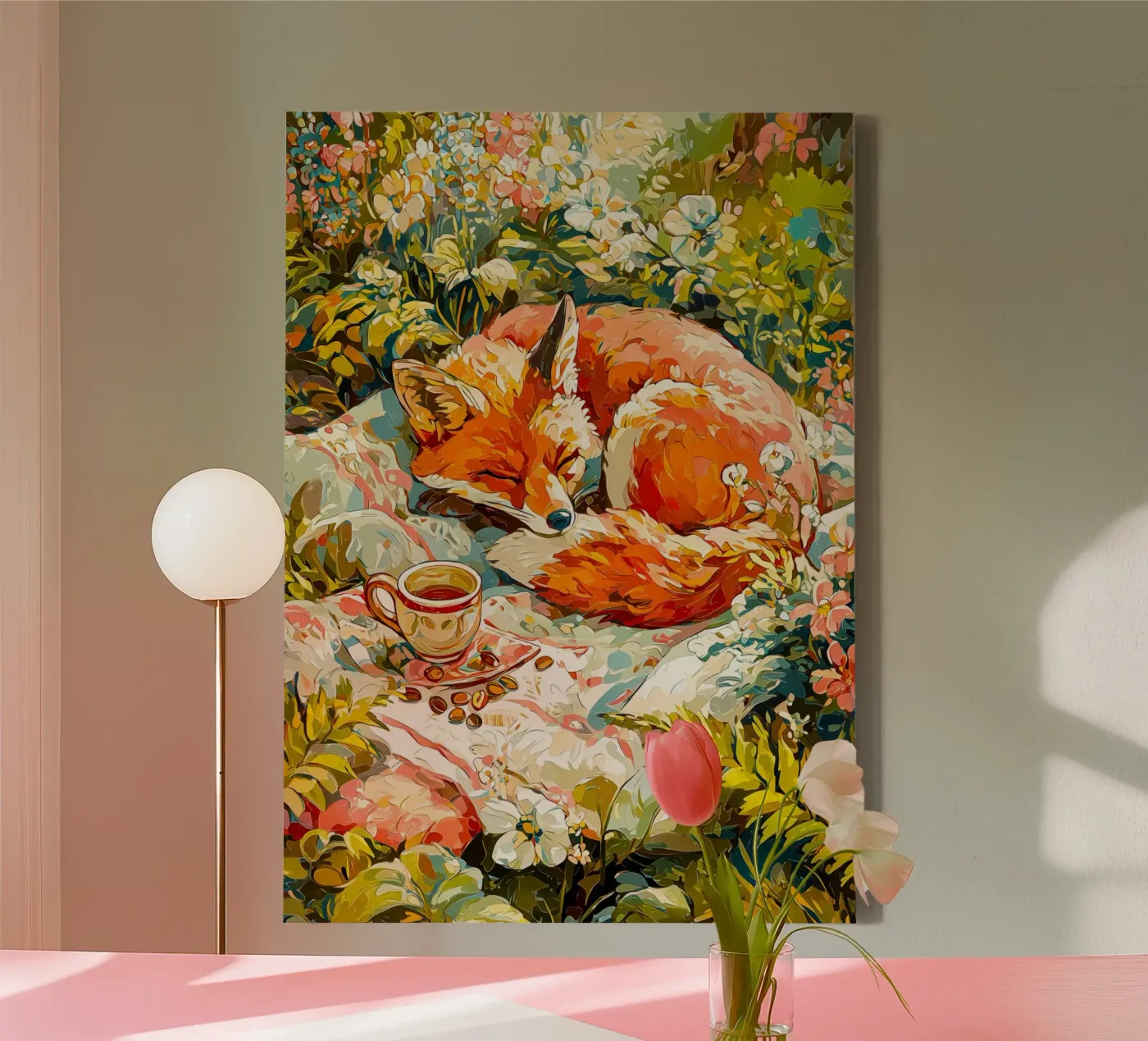 Fox canvas van Justyna Jaszke JBJart