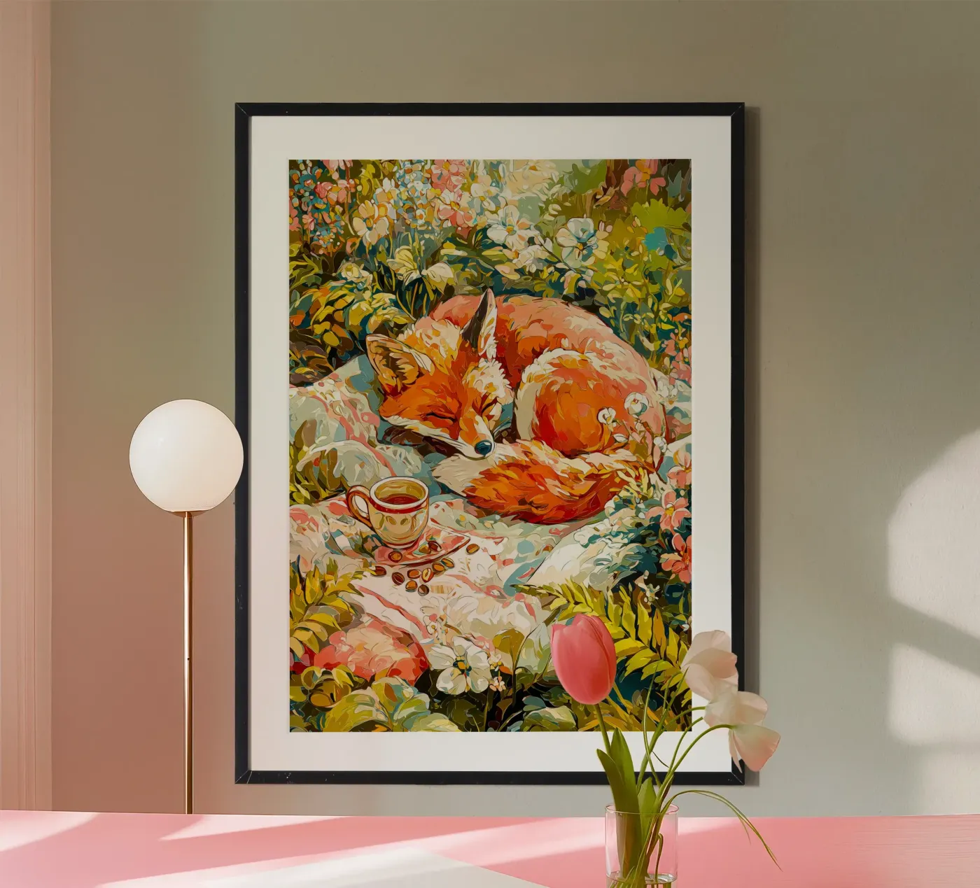 Fox poster by Justyna Jaszke JBJart