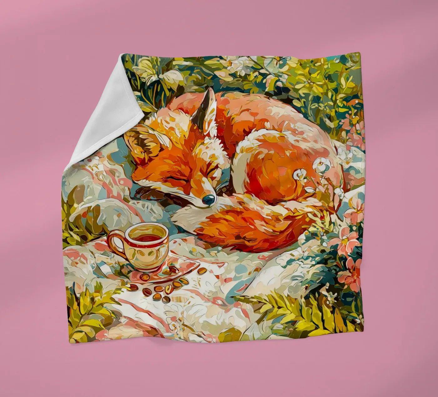 Fuchs Fleecedecke von Justyna Jaszke JBJart