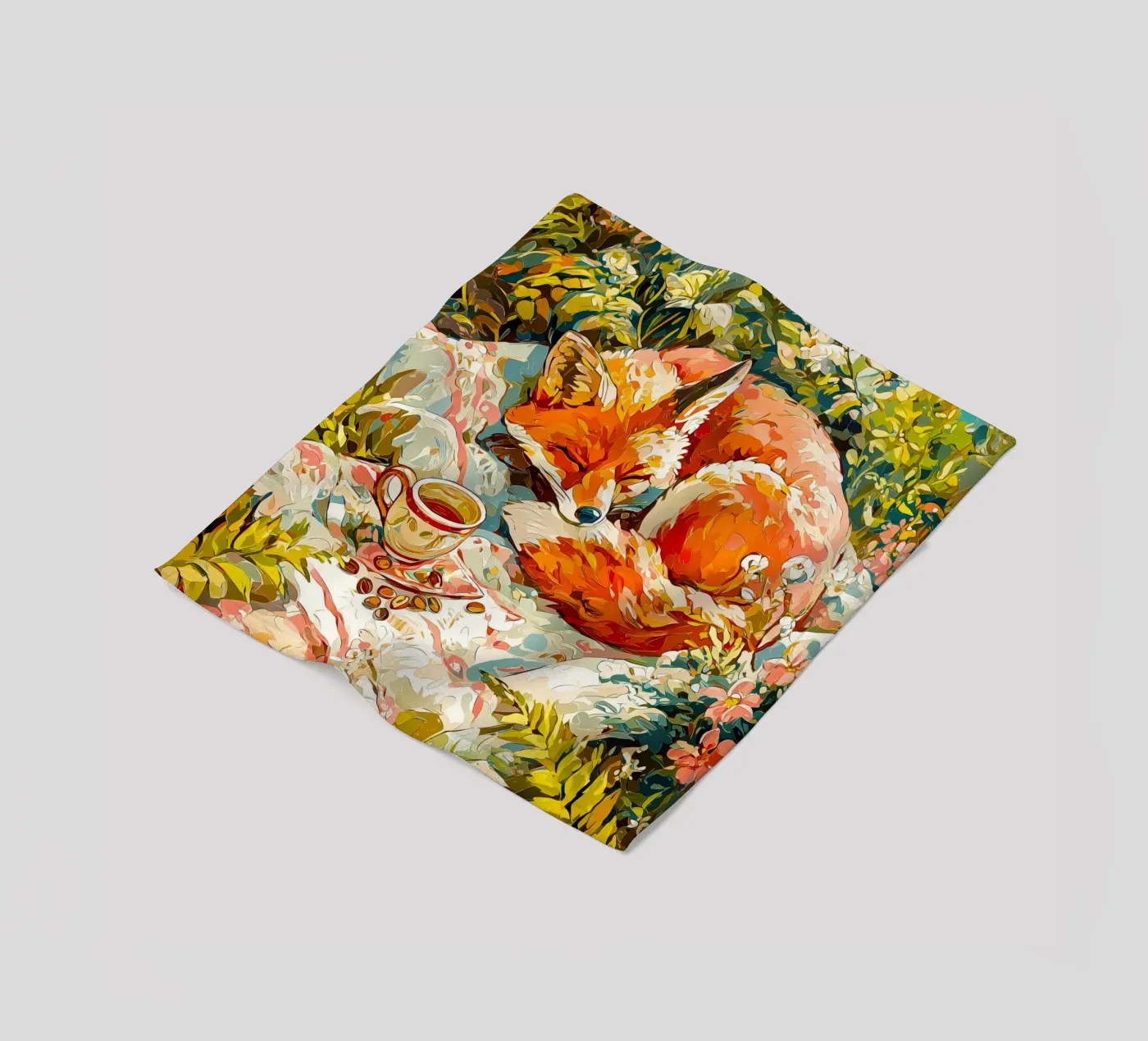 Fuchs Fleecedecke von Justyna Jaszke JBJart