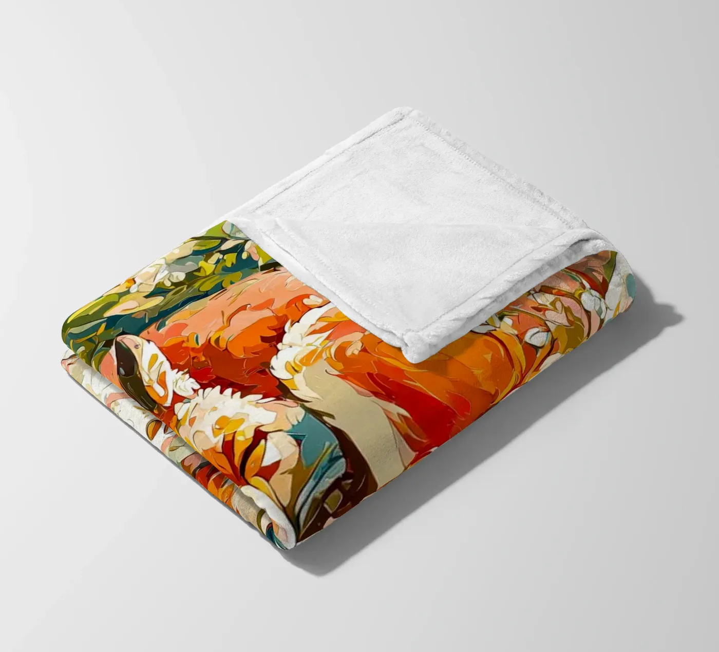 Fuchs Fleecedecke von Justyna Jaszke JBJart