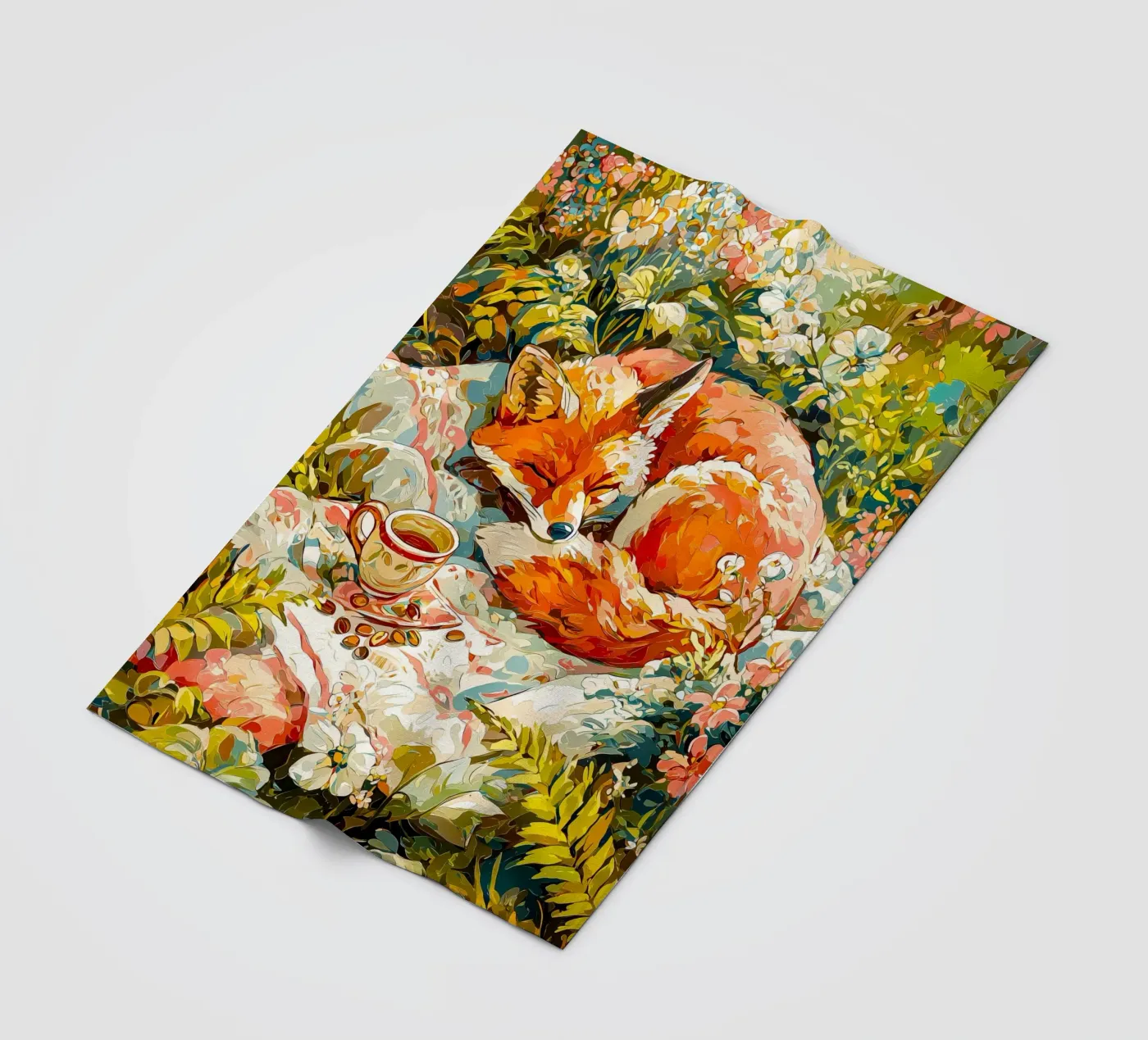 Fuchs Fleecedecke von Justyna Jaszke JBJart