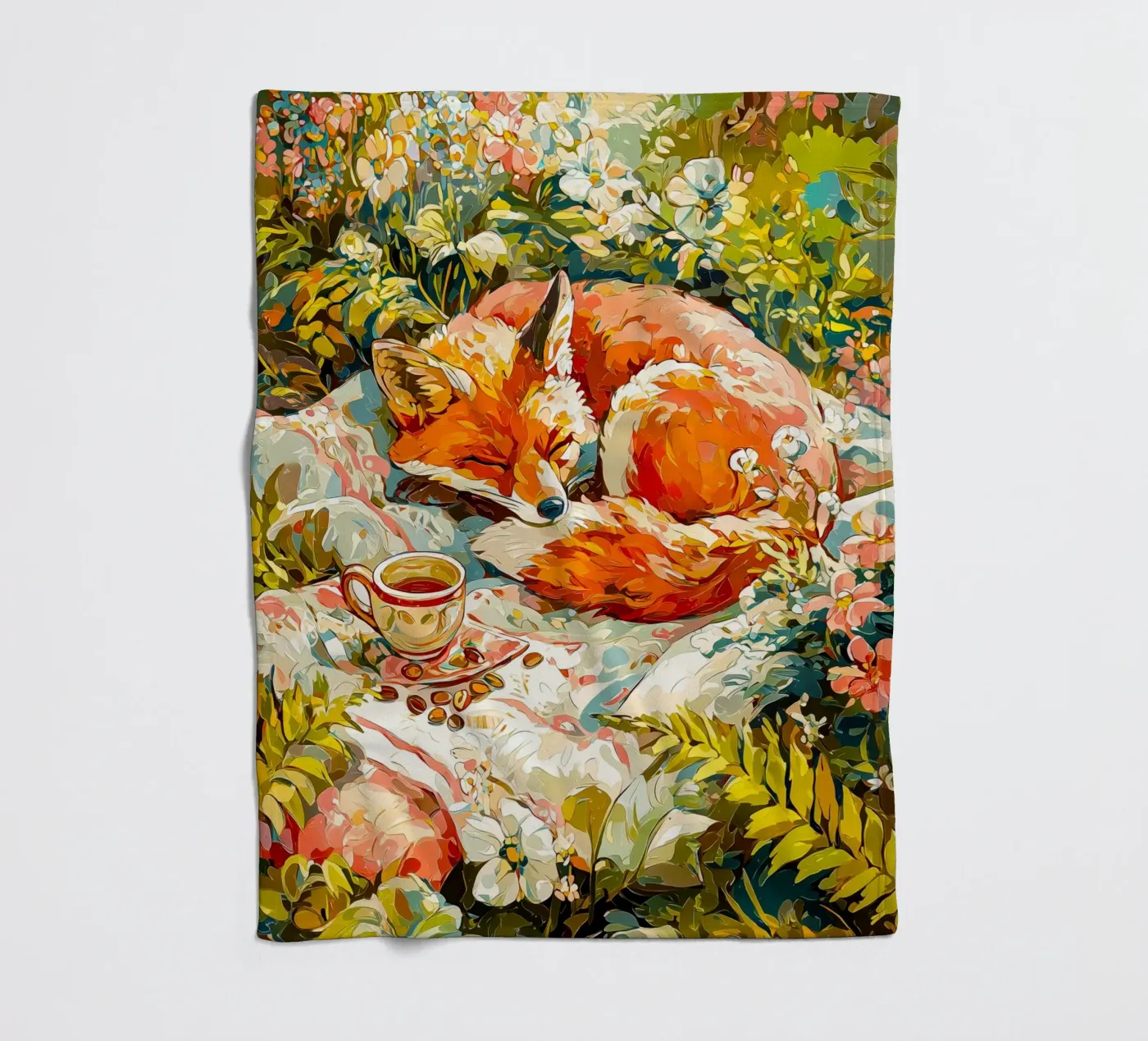 Fuchs Fleecedecke von Justyna Jaszke JBJart