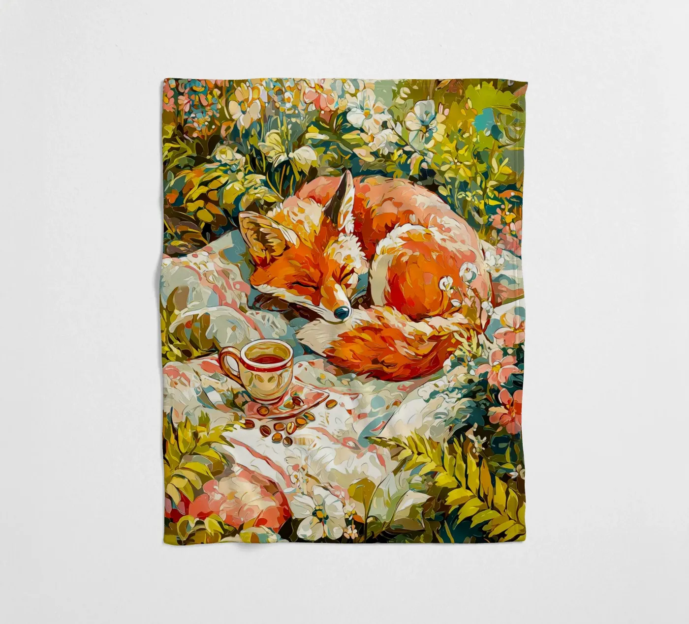 Fuchs Fleecedecke von Justyna Jaszke JBJart