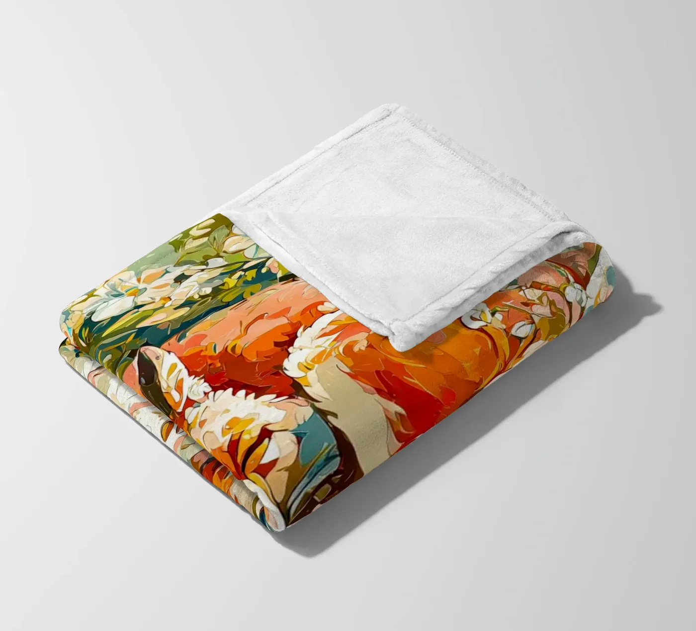 Fuchs Fleecedecke von Justyna Jaszke JBJart