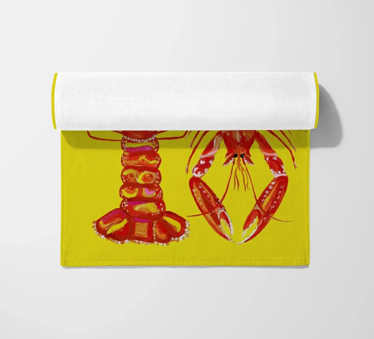 Langoustines On Yellow telo mare da Alice Straker