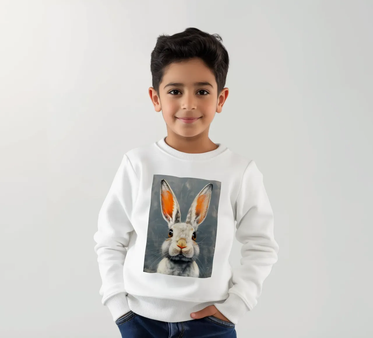 Coniglio felpa bambino da Justyna Jaszke JBJart