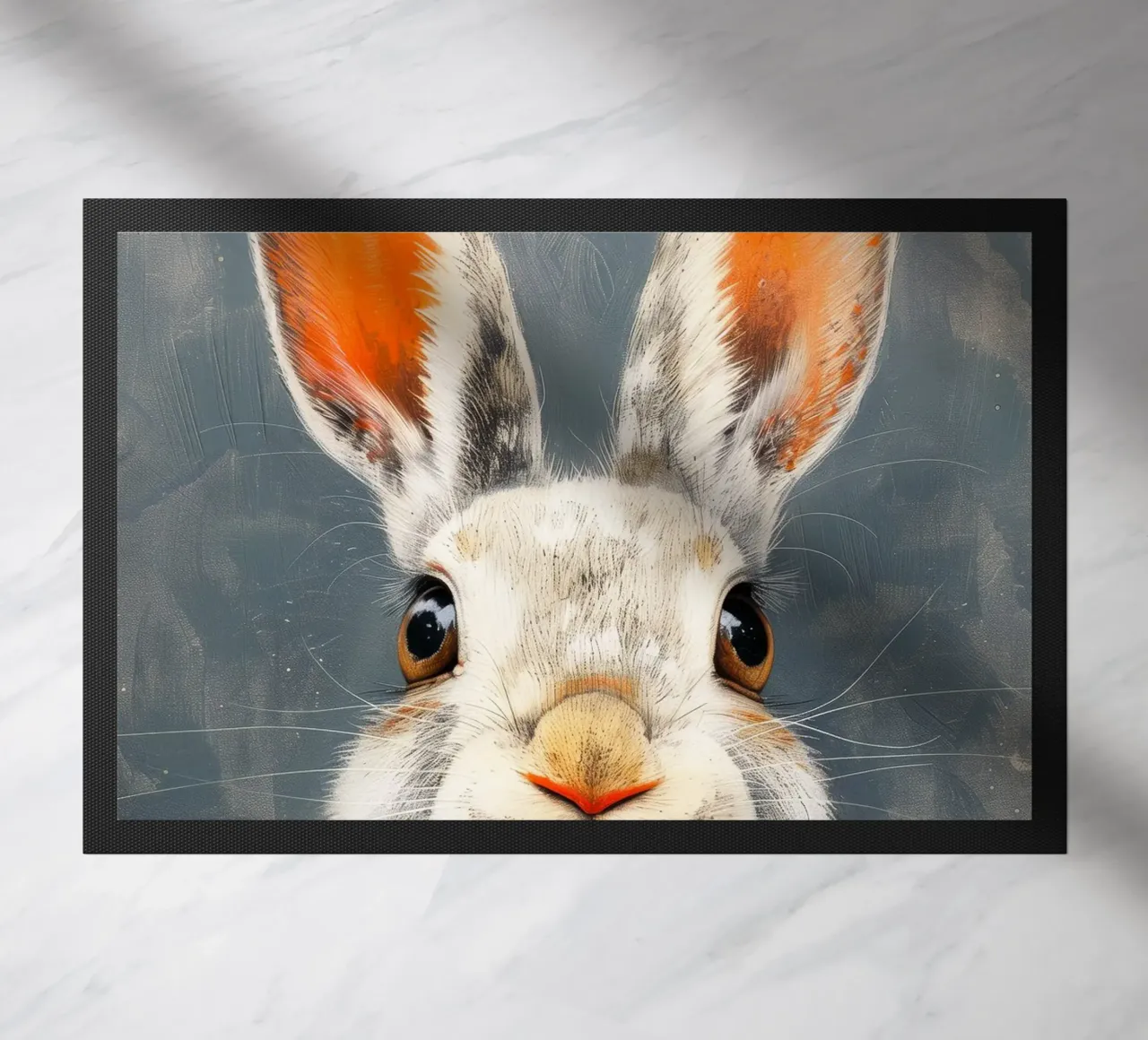 Rabbit doormat by Justyna Jaszke JBJart