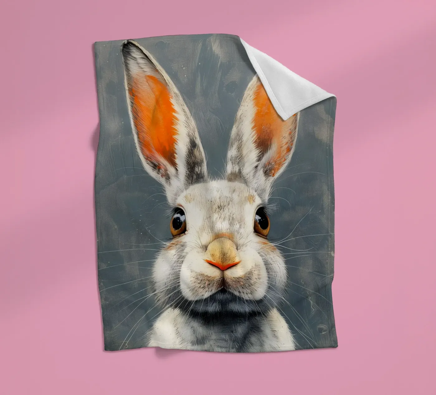 Rabbit fleecedeken van Justyna Jaszke JBJart