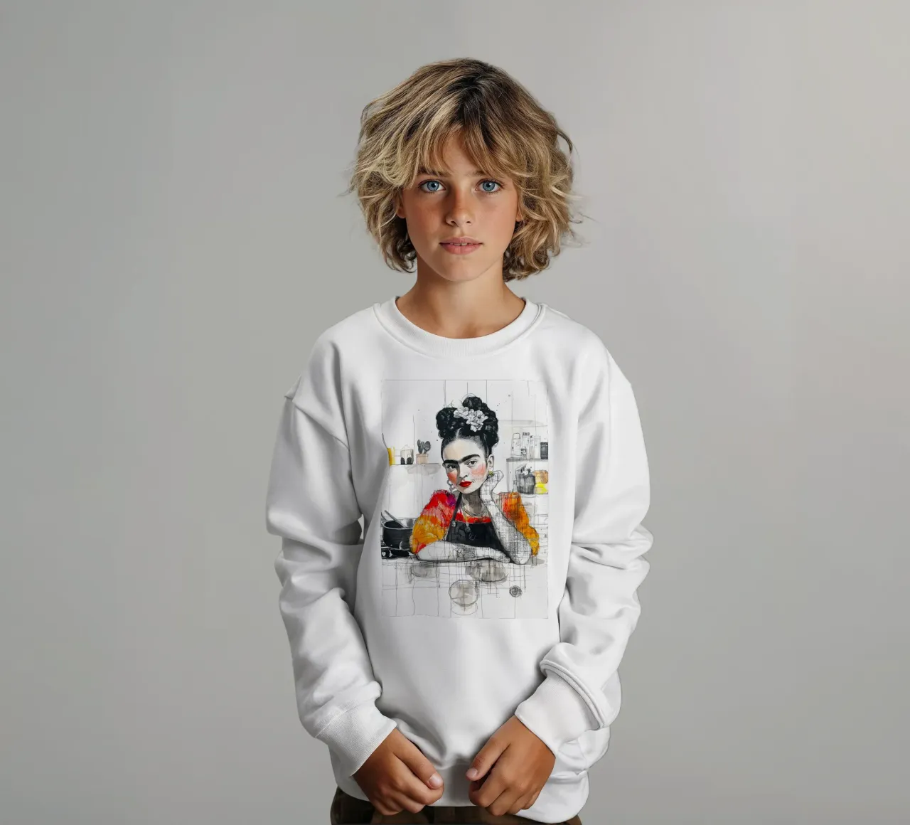 In cucina felpa bambino da Justyna Jaszke JBJart