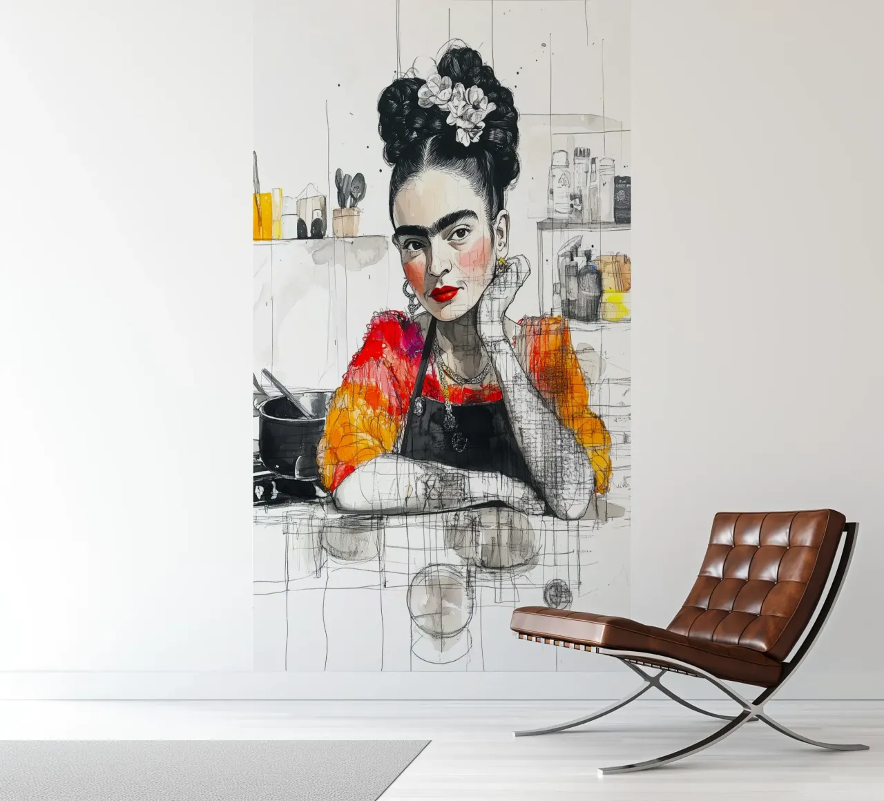 In the kitchen photo wallpaper by Justyna Jaszke JBJart
