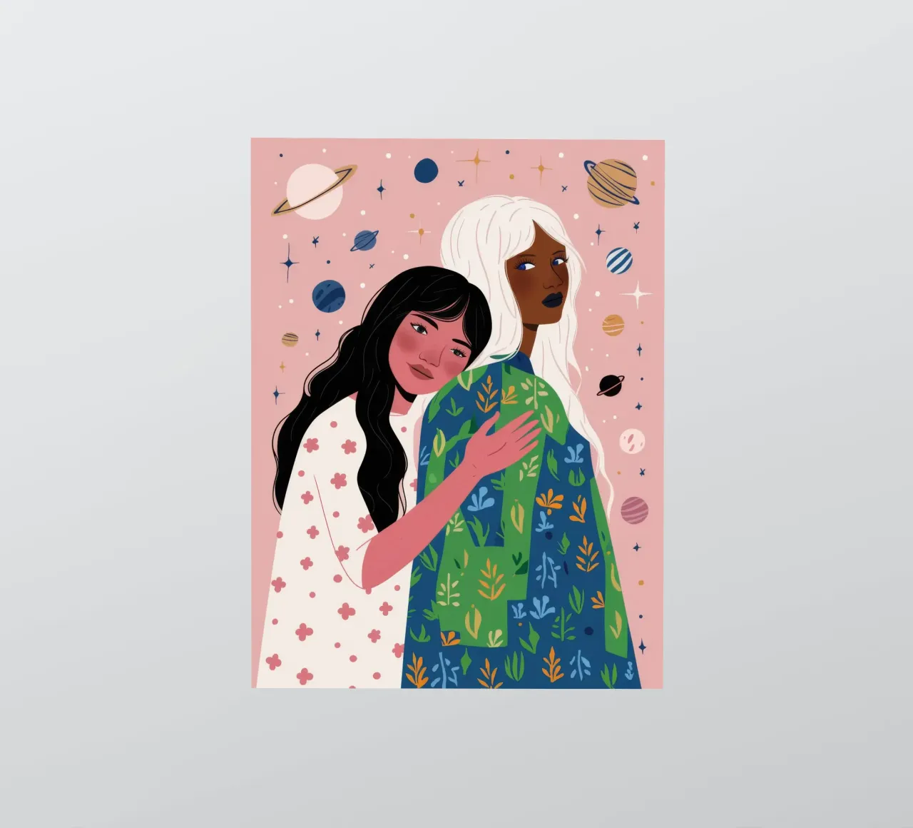 Friendship's Gentle Embrace sticker by Peak Delusion