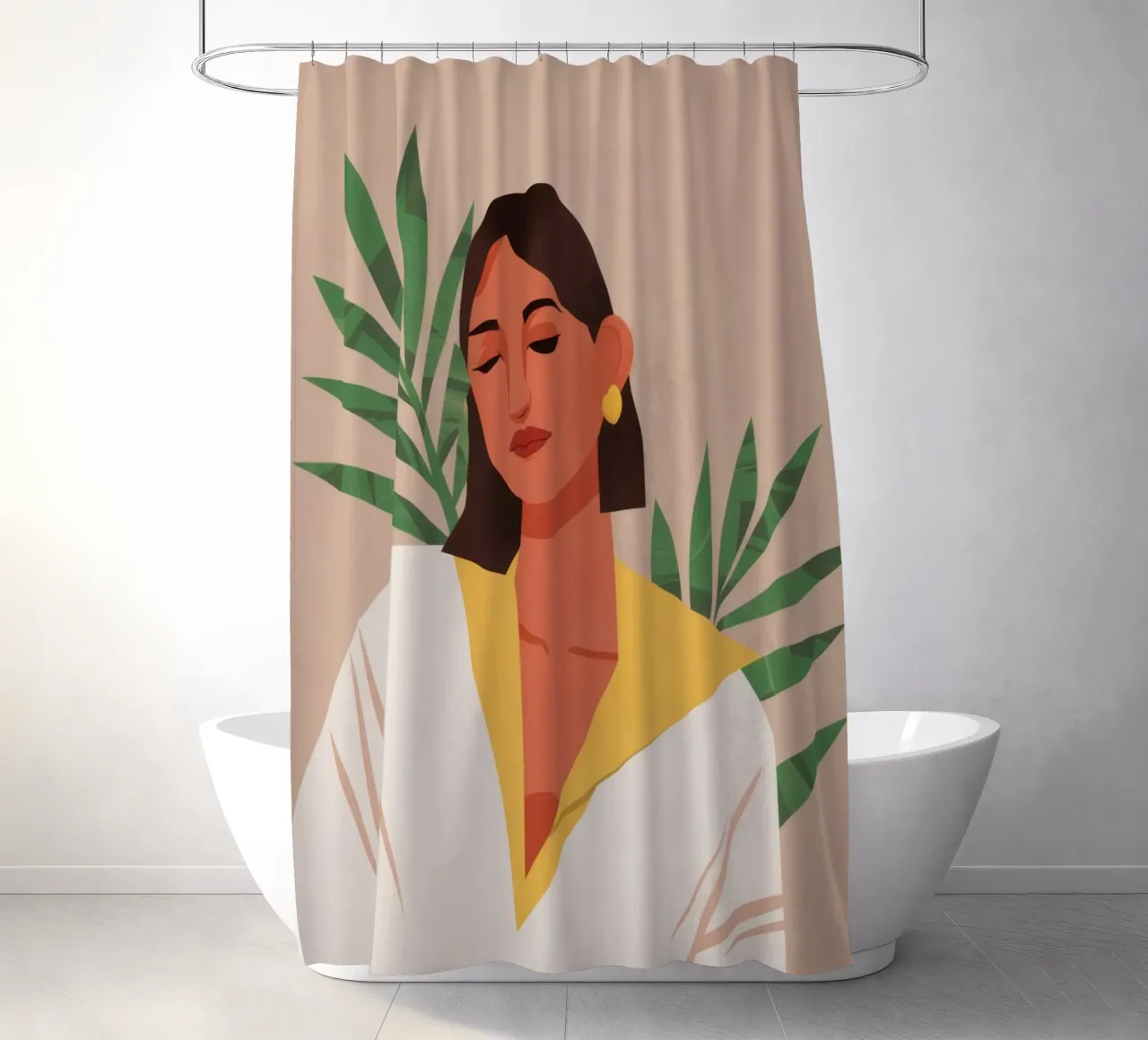 Lumière jaune immobilité rideau de douche de Peak Delusion