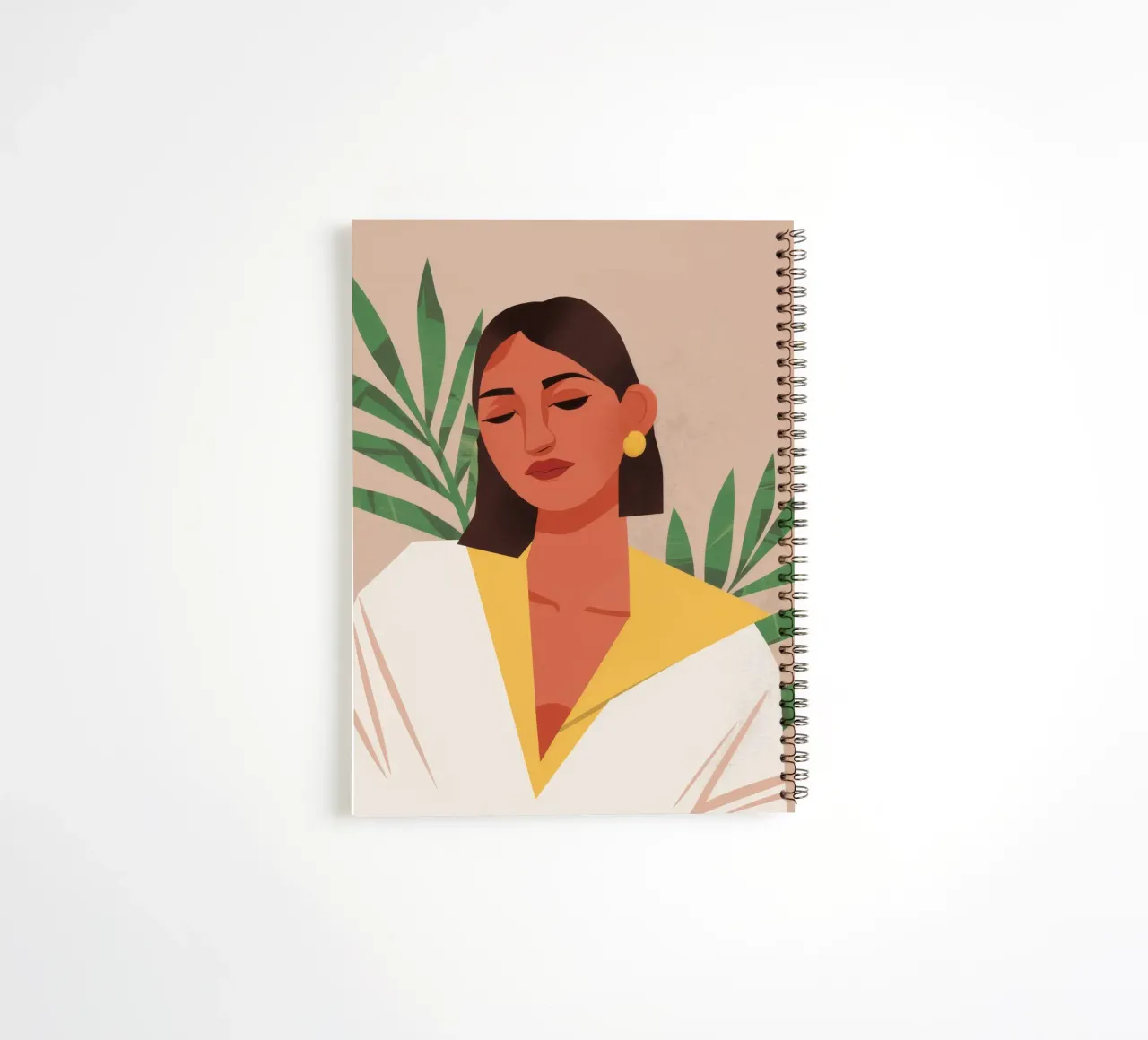 Yellow Light Stillness spiral notebook by Peak Delusion