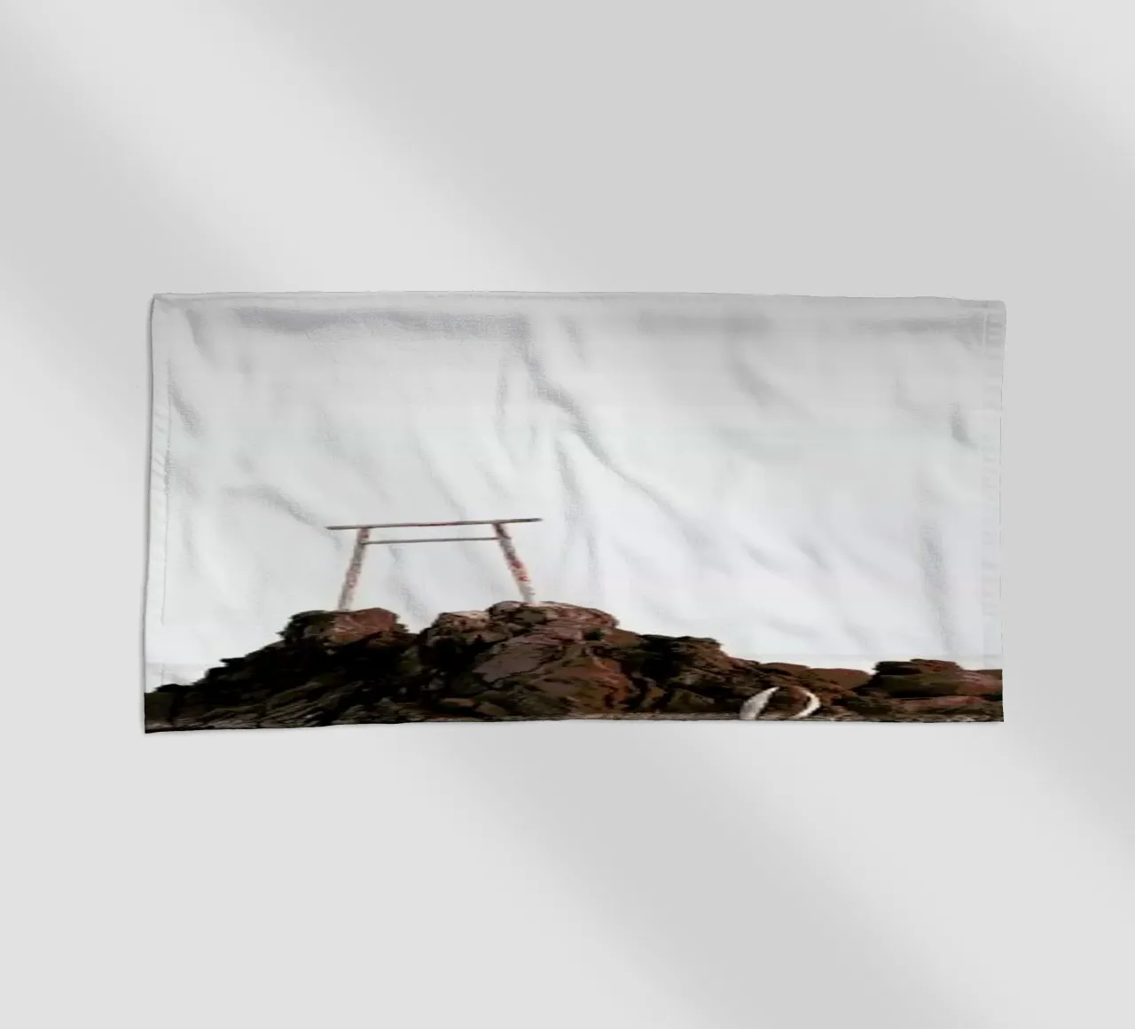 Japan Torii Study VII beach towel by Michael J. Reibert