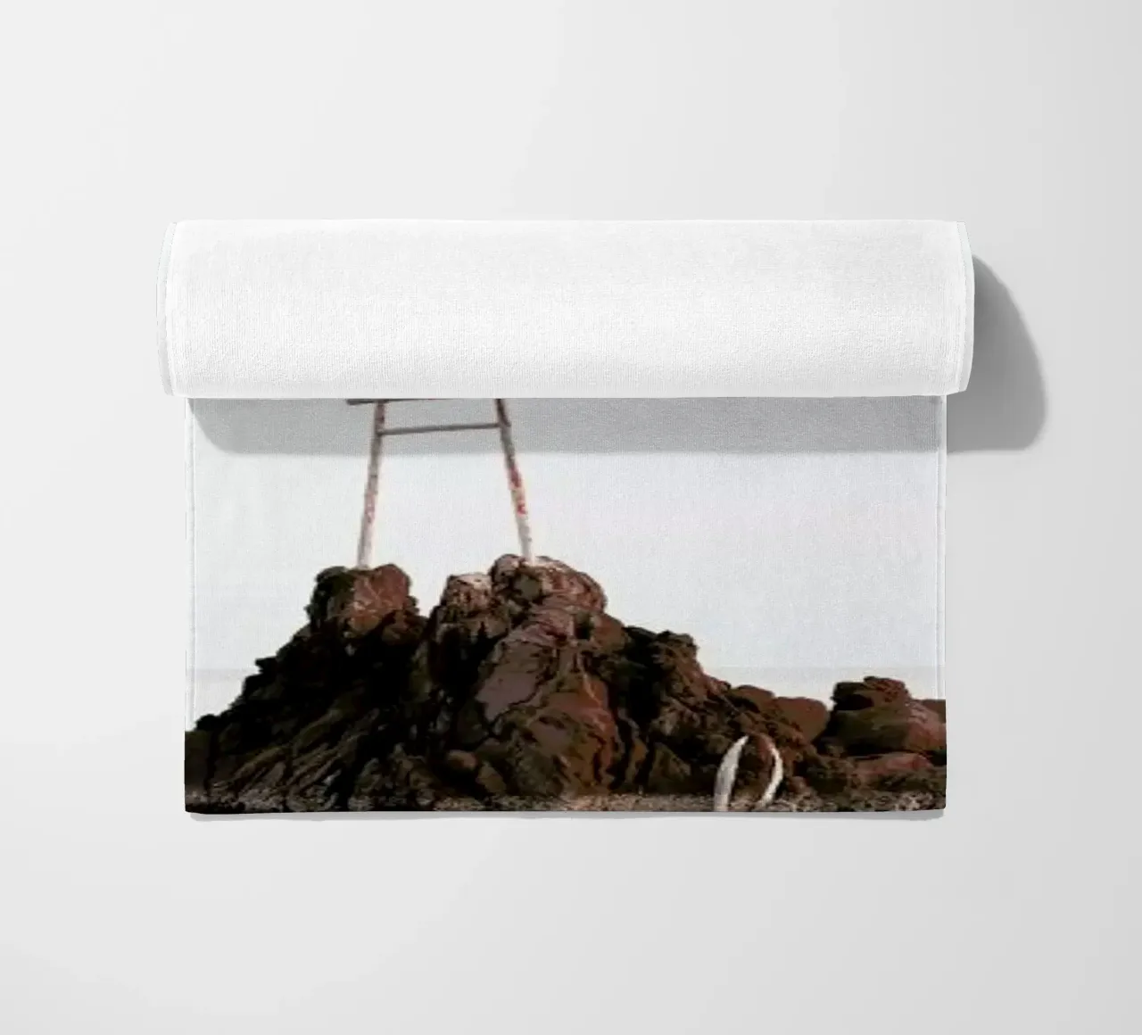 Japan Torii Study VII beach towel by Michael J. Reibert