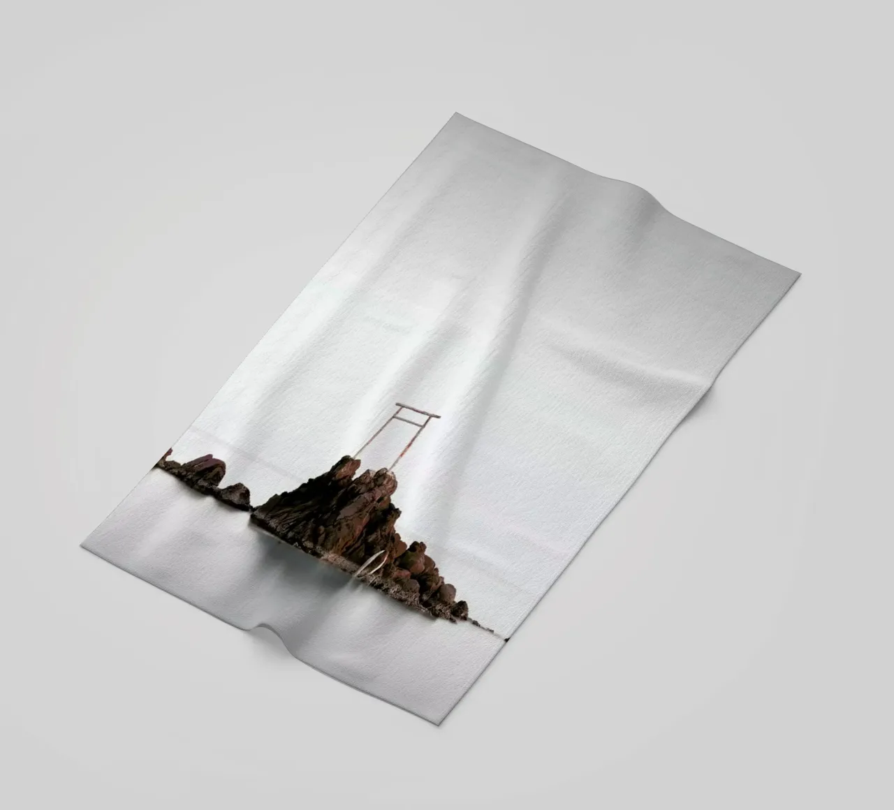 Japan Torii Study VII beach towel by Michael J. Reibert