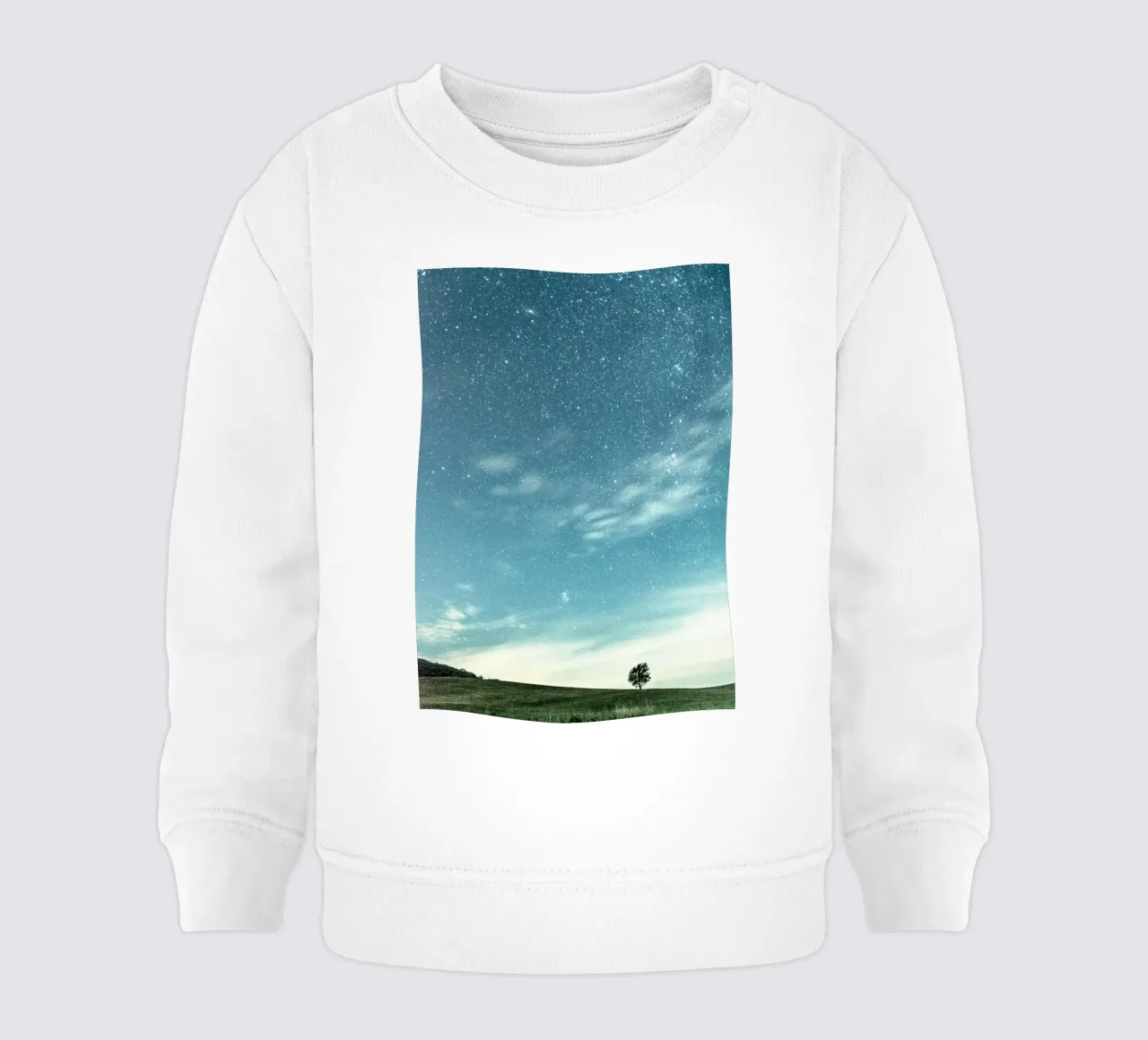 cielo stellato e calmo felpa neonato da space words