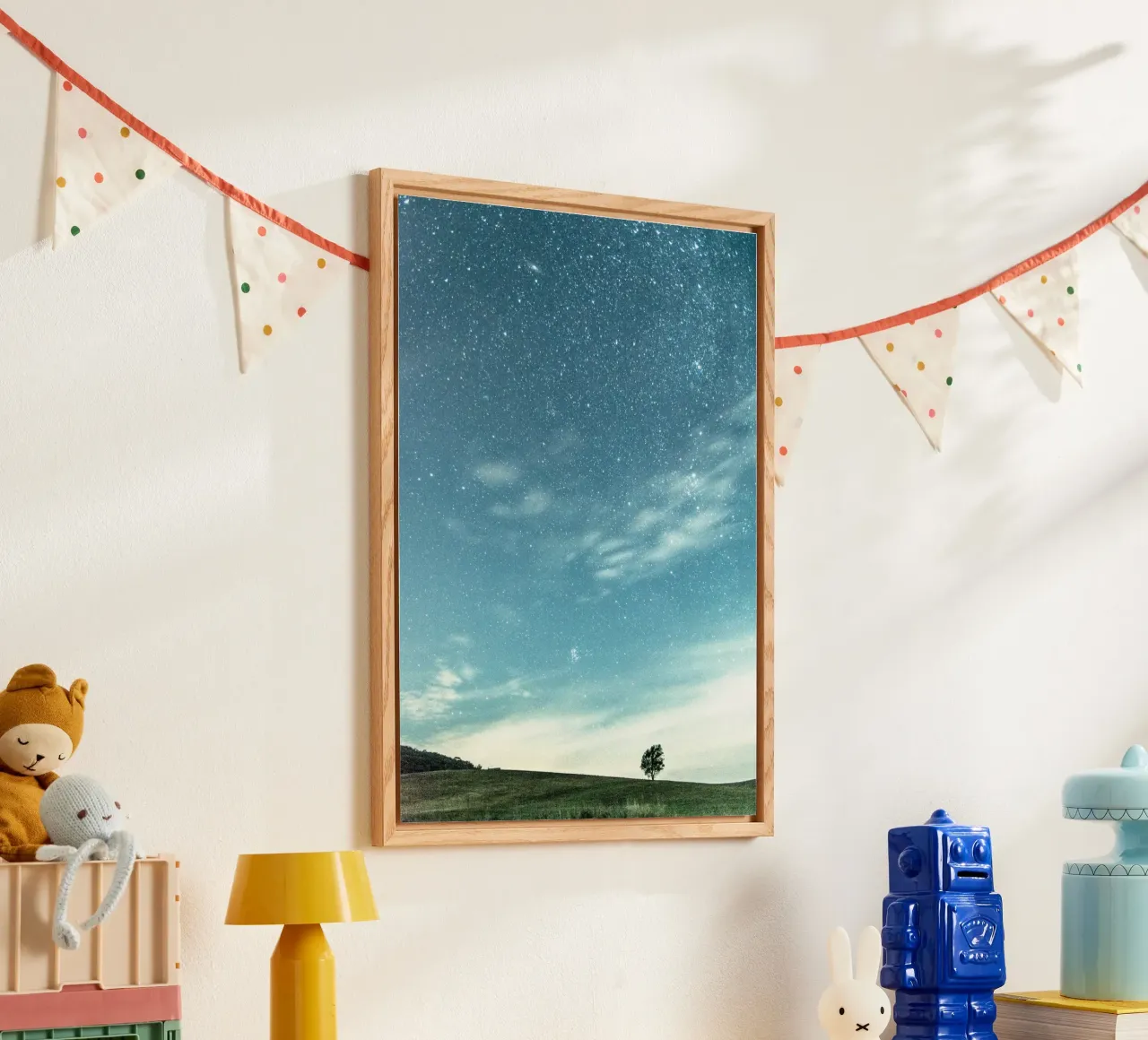cielo stellato e calmo plexiglass da space words