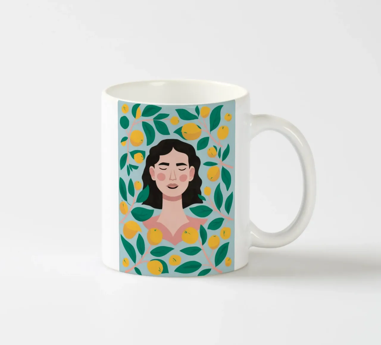 Felicità dell'albero dei limoni tazza in ceramica da Peak Delusion