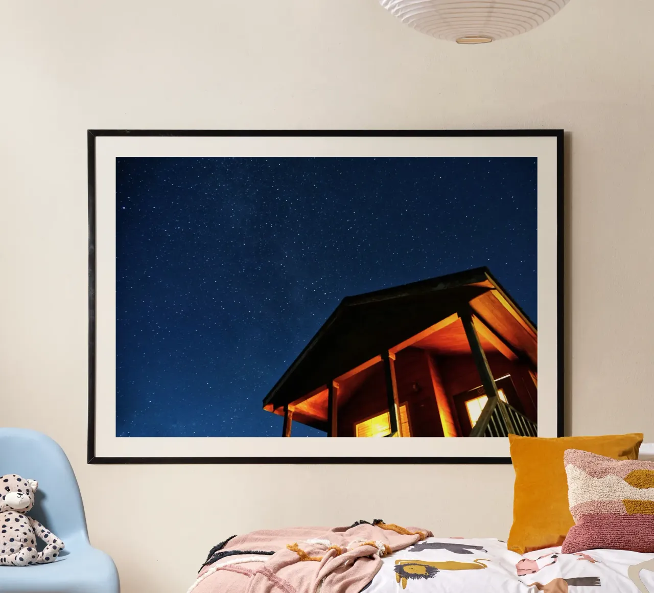 serata in cabina poster da space words