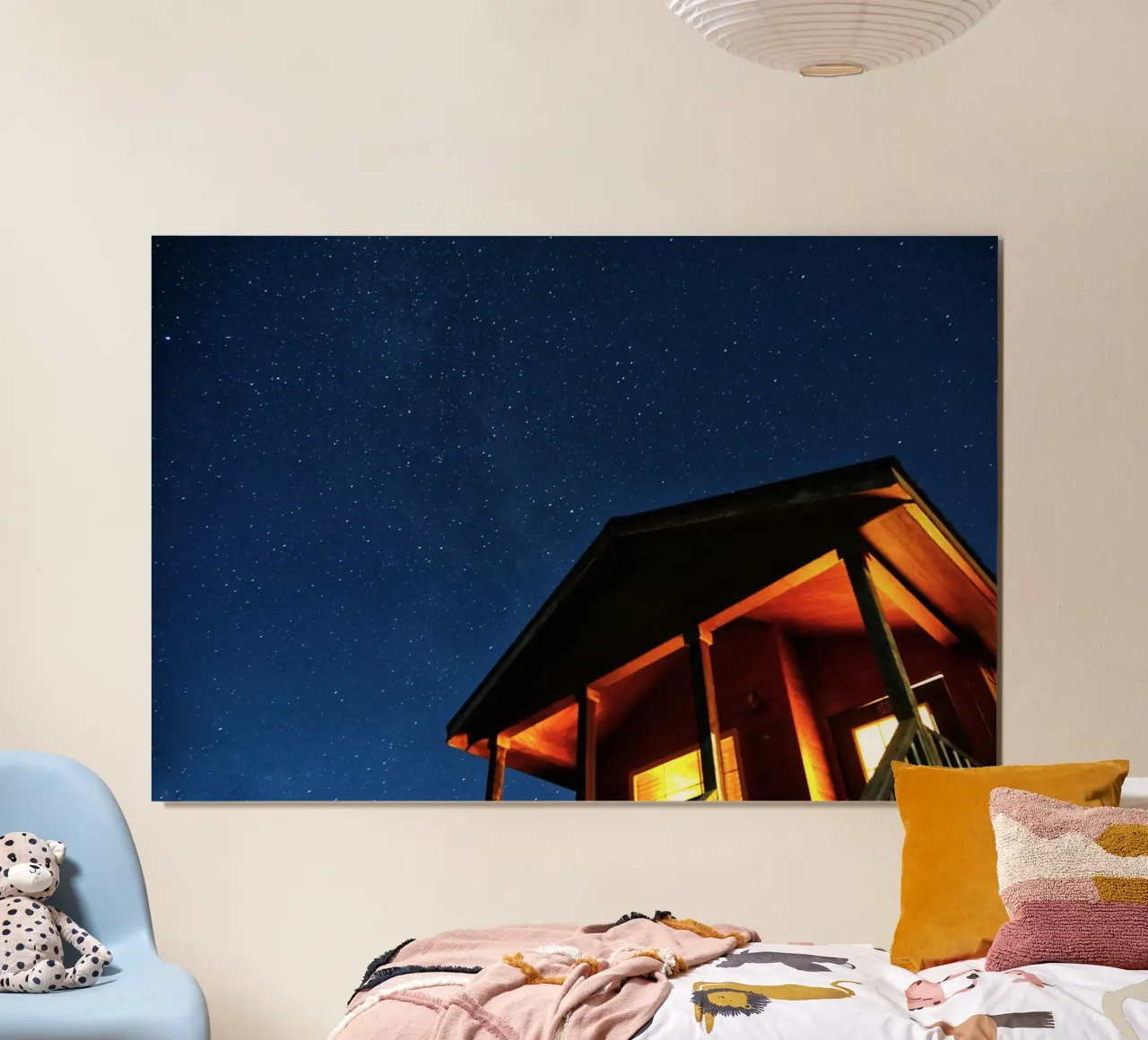 serata in cabina poster da space words