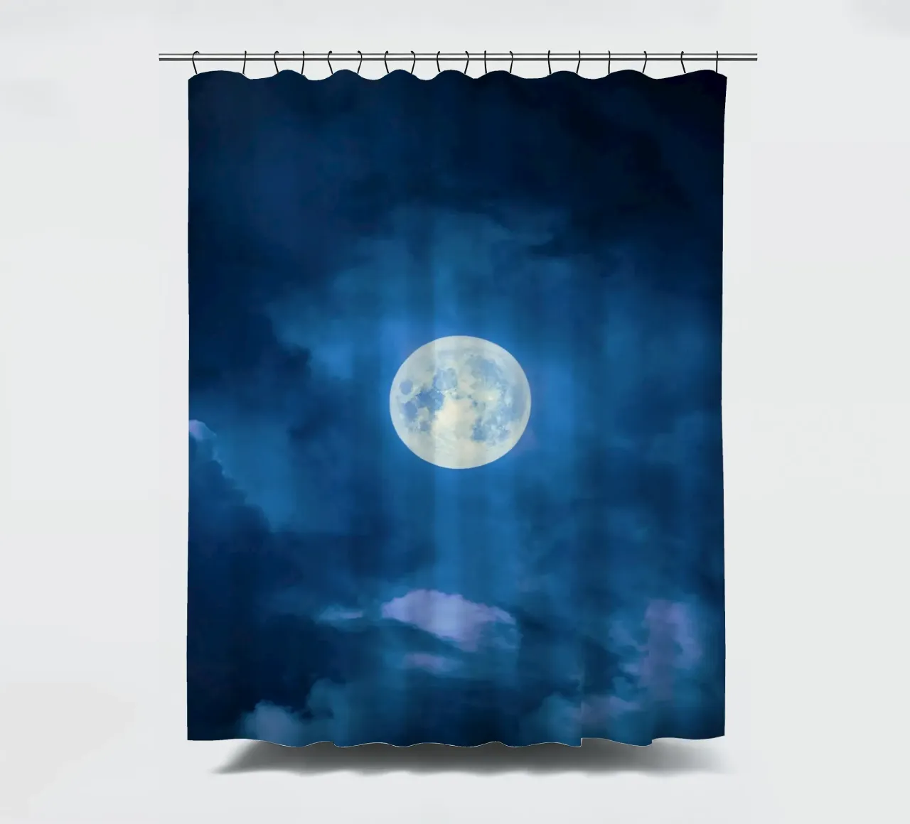 moon lunar surface shower curtain by space words