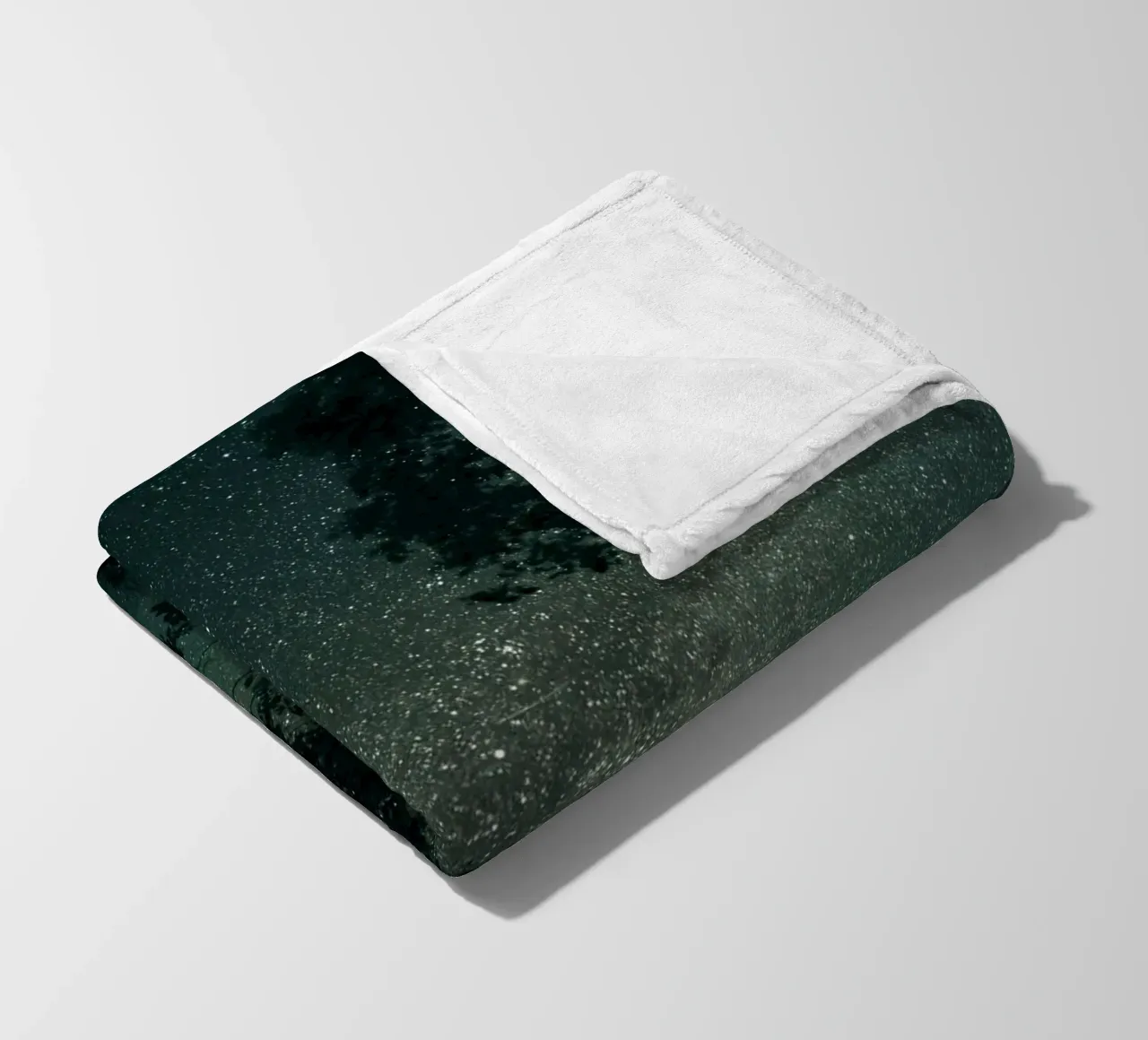 darkness through the trees fleece blanket by space words
