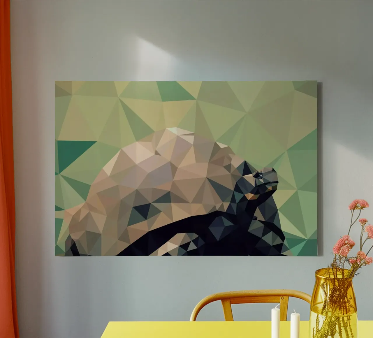 Geochelone nigra canvas by Matěj Kašpar Jirásek