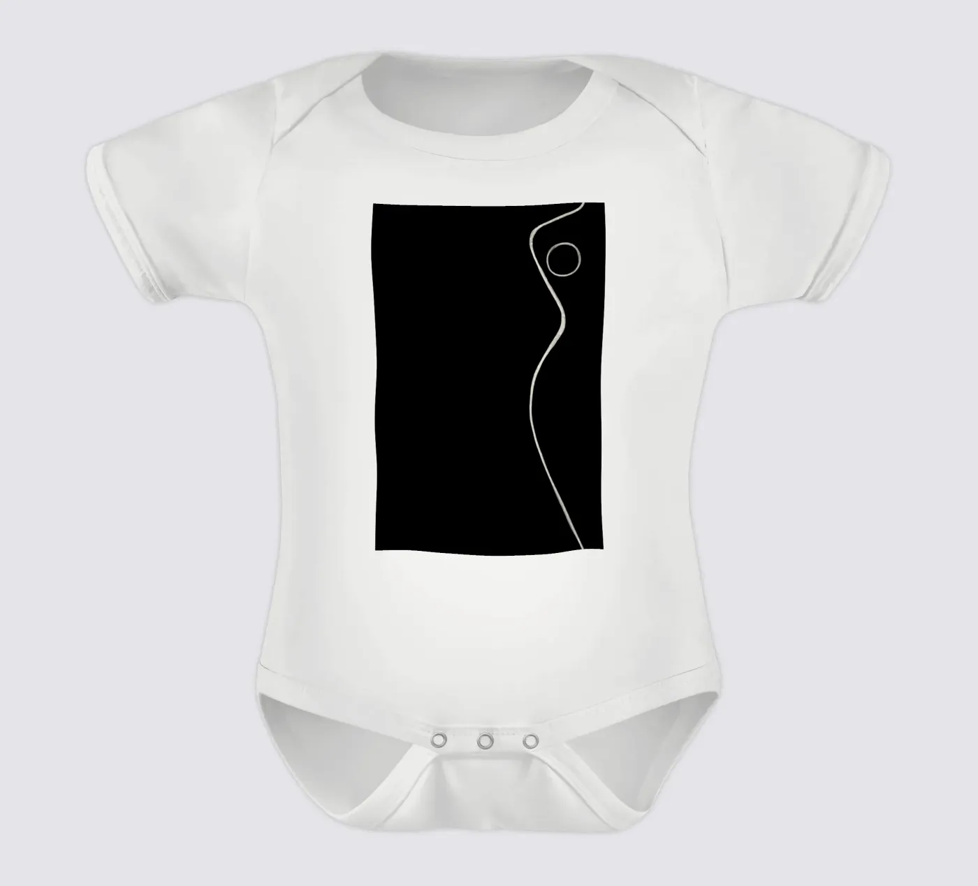 Chic short-sleeve baby romper by Kit Agar