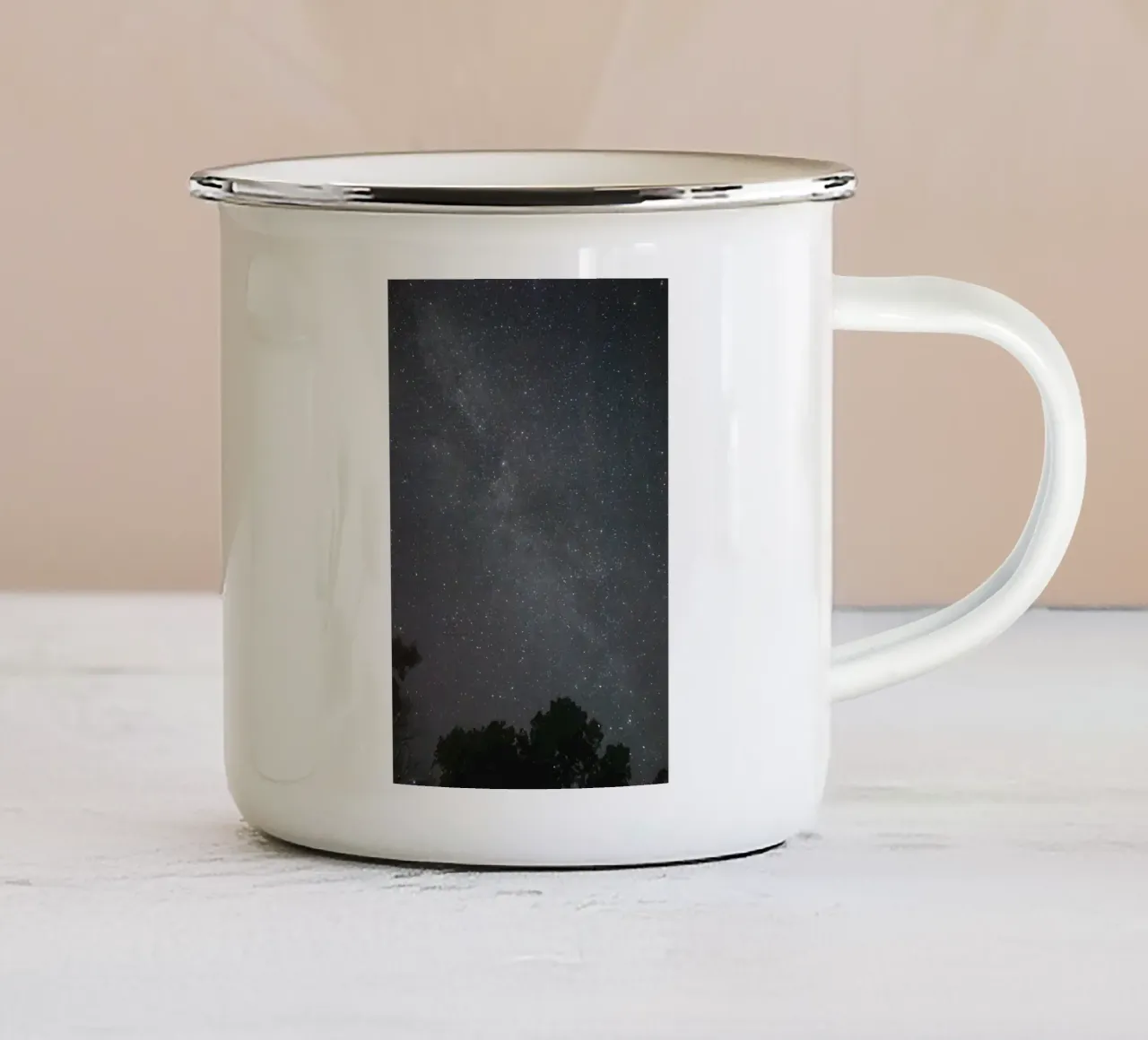 astronomia osservazione delle stelle tazza in smalto da space words
