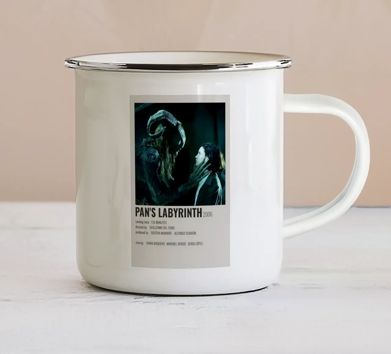 PAN'S LABYRINTH 2006 enamel mug by MVFminimalist