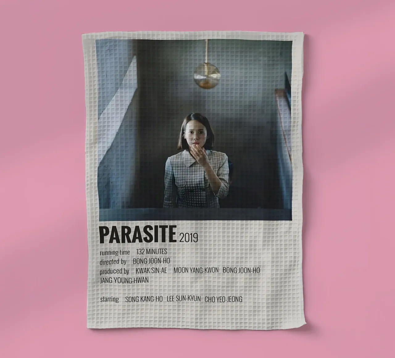 PARASITE 2019 canovaccio da cucina da MVFminimalist