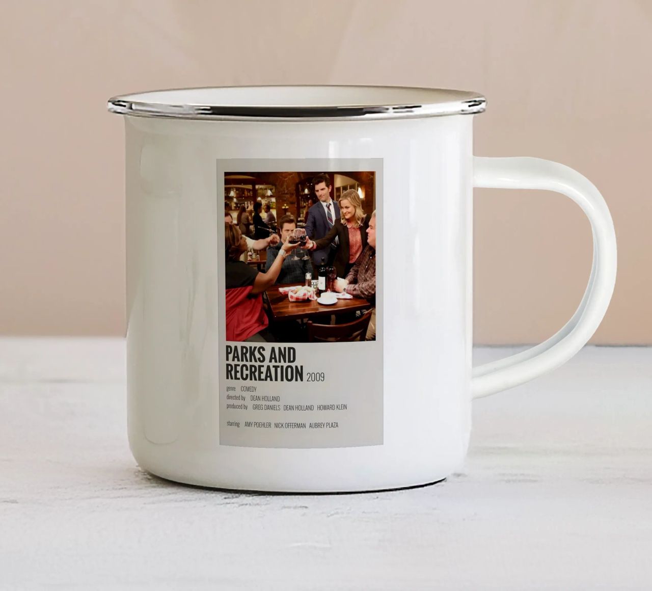 PARKS AND RECREATION 2009 tazza in smalto da MVFminimalist