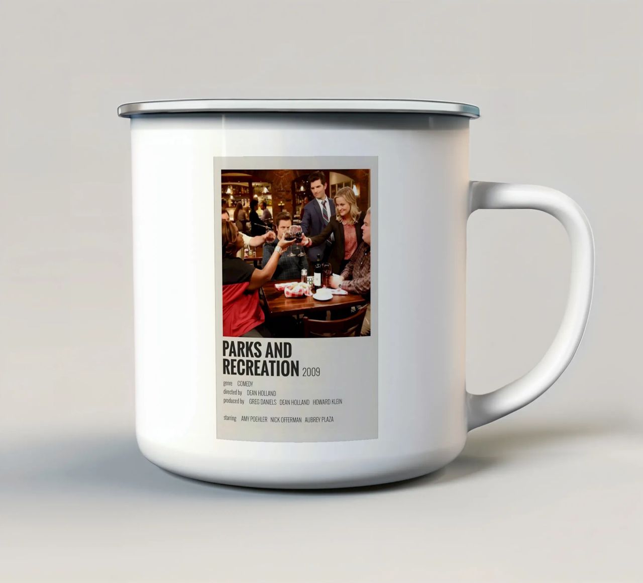 PARKS AND RECREATION 2009 tazza in smalto da MVFminimalist