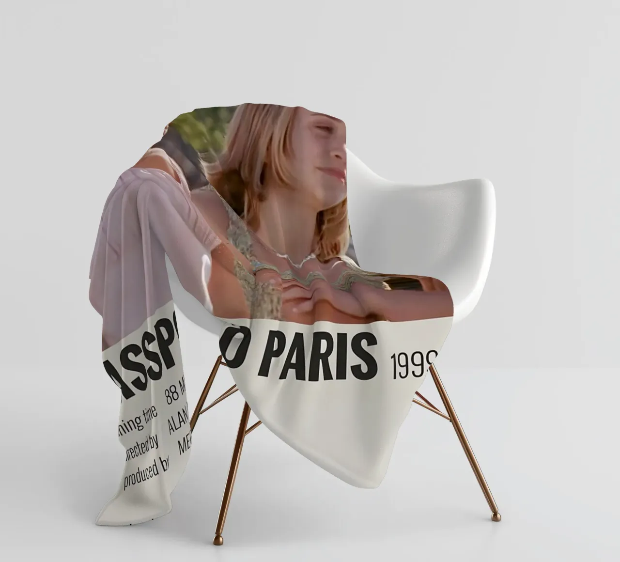 PASSPORT TO PARIS 1999 fleece blanket by MVFminimalist