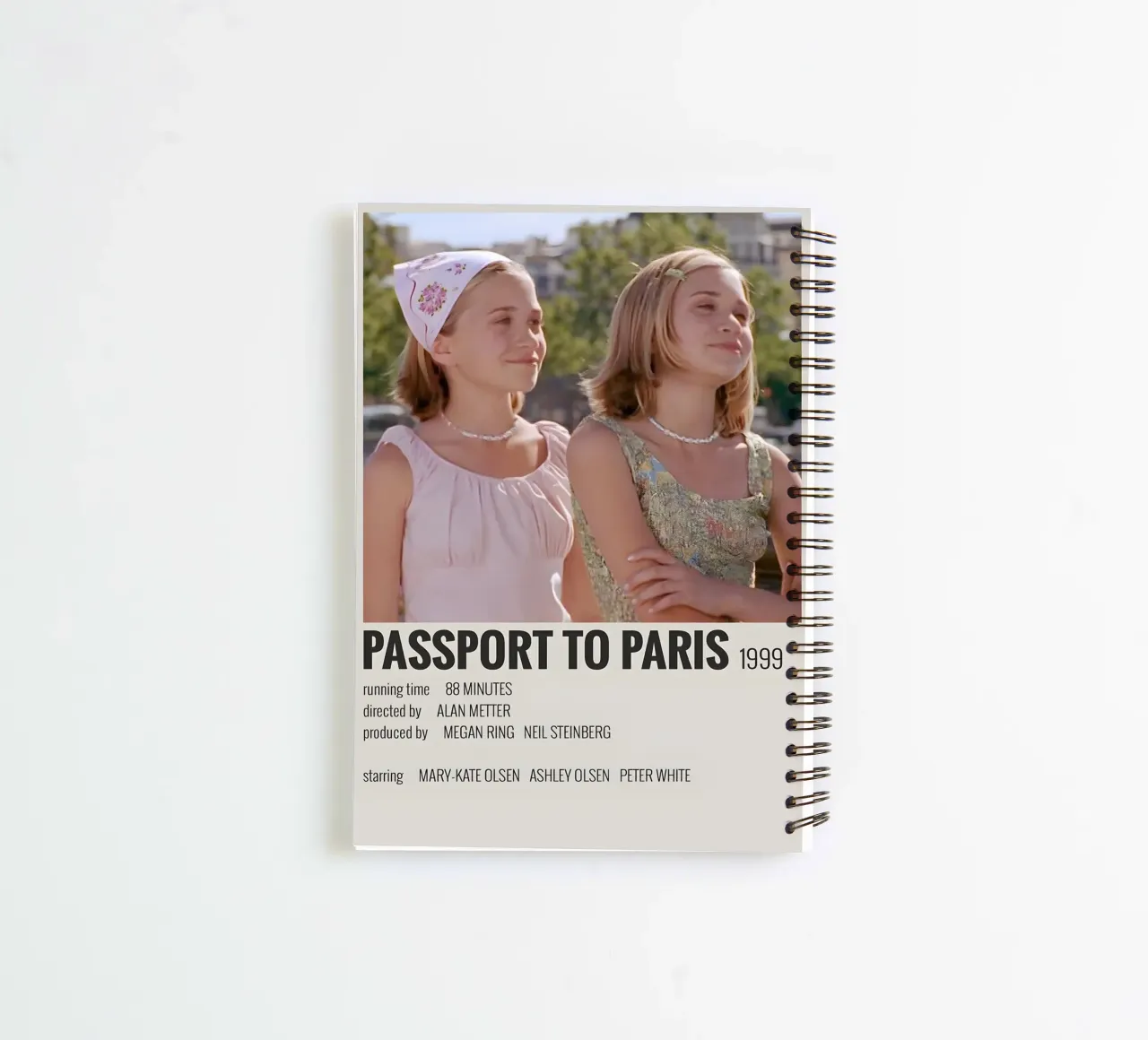 PASSPORT TO PARIS 1999 spiral notebook by MVFminimalist