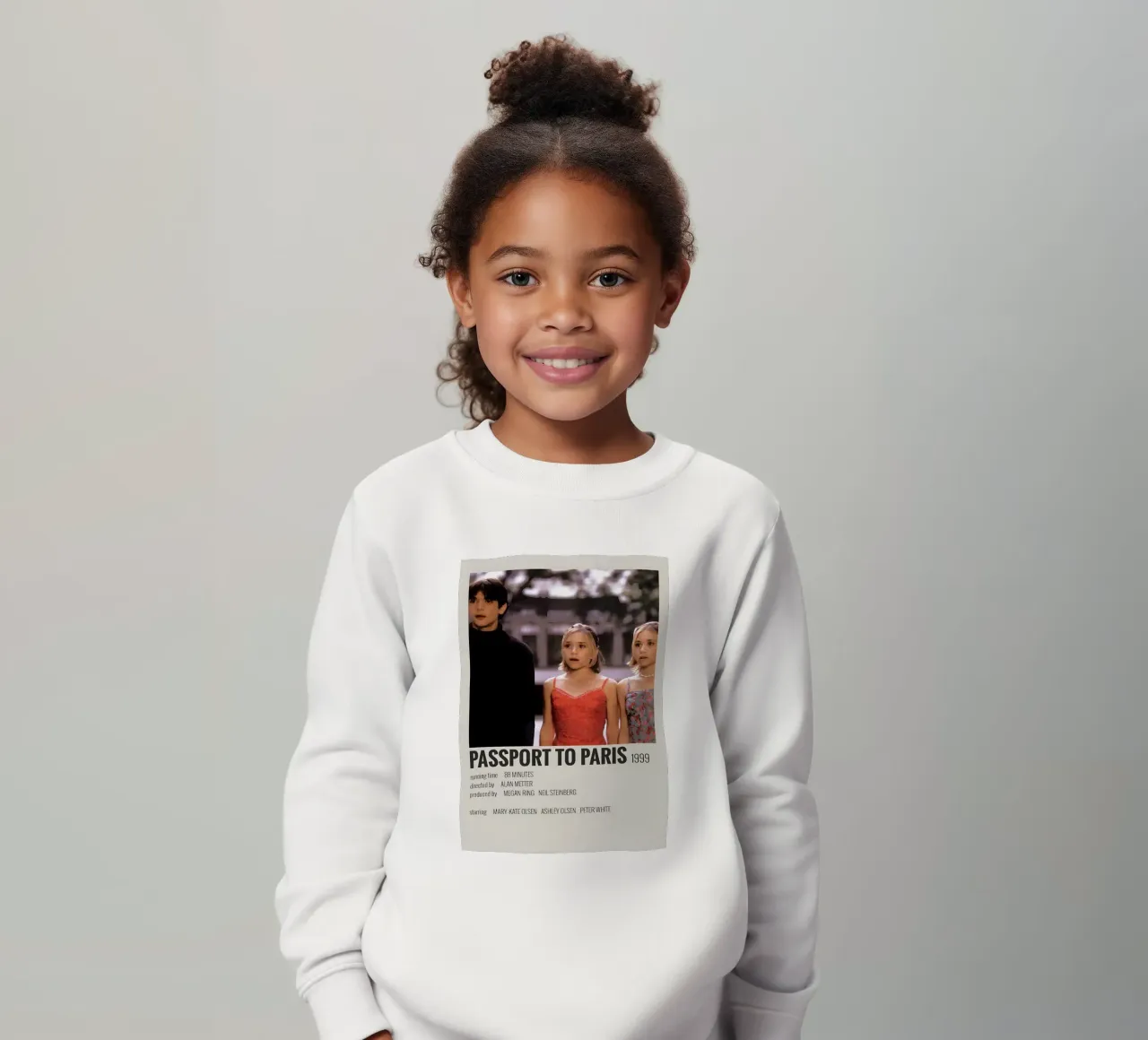 PASSPORT TO PARIS 1999 kids sweatshirt by MVFminimalist